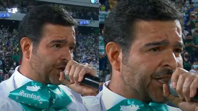 Pablo Montero se equivoca cantando el Himno Nacional en la final Cruz Azul vs. Santos