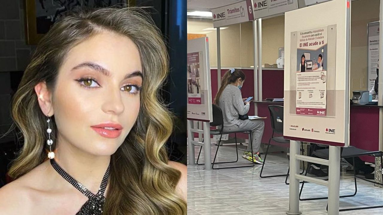 Sofía Castro se salta la fila del INE y la destrozan por tener preferencia