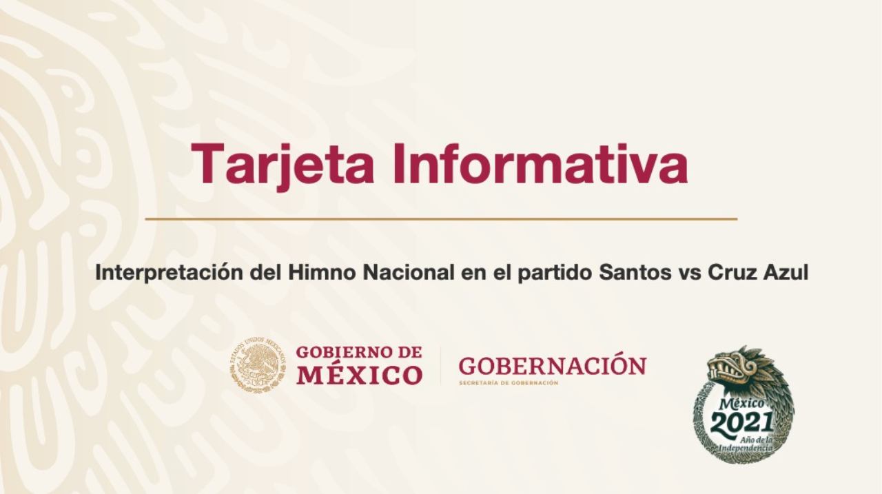 Tarjeta informativa de SEGOB