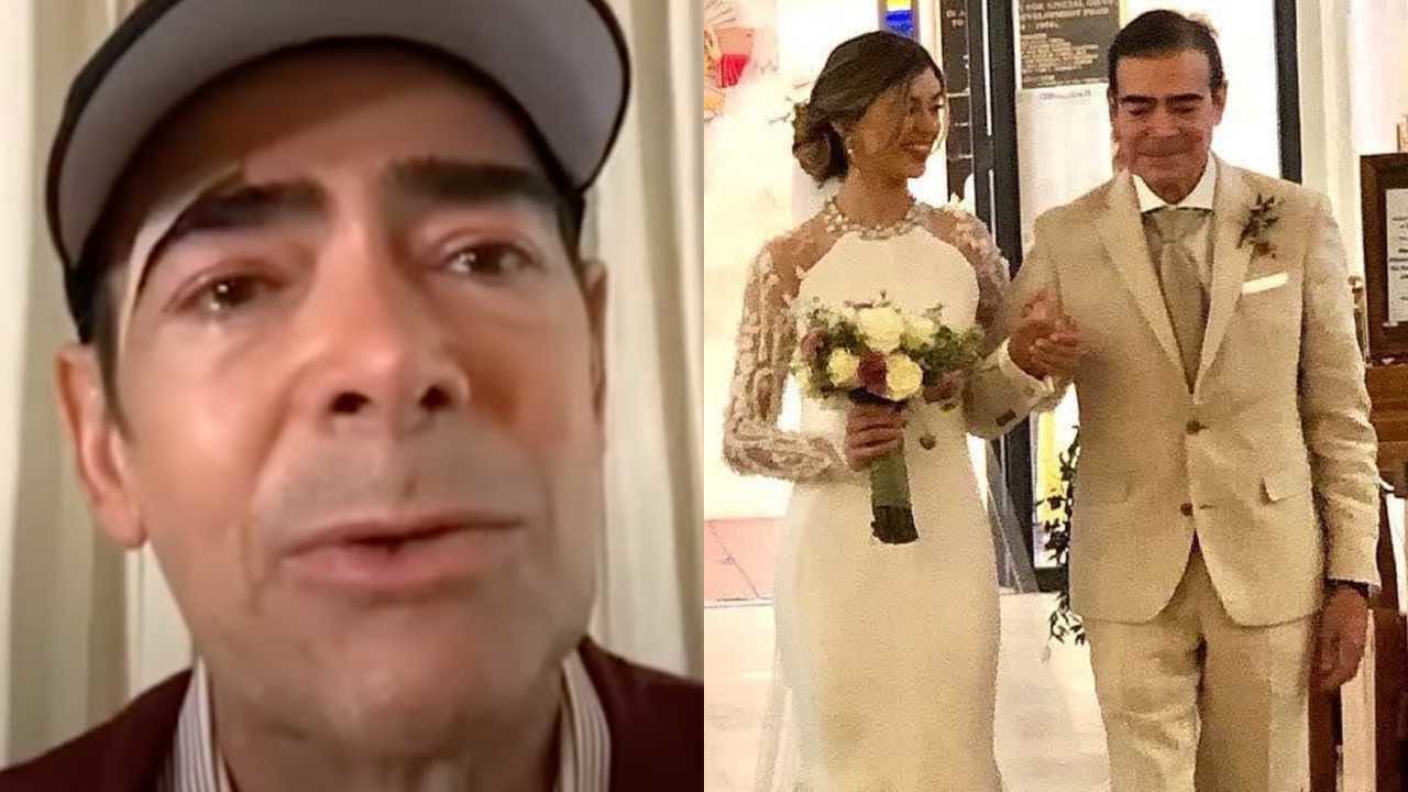 Toño Mauri llora al recordar cómo entregó a su hija en el altar