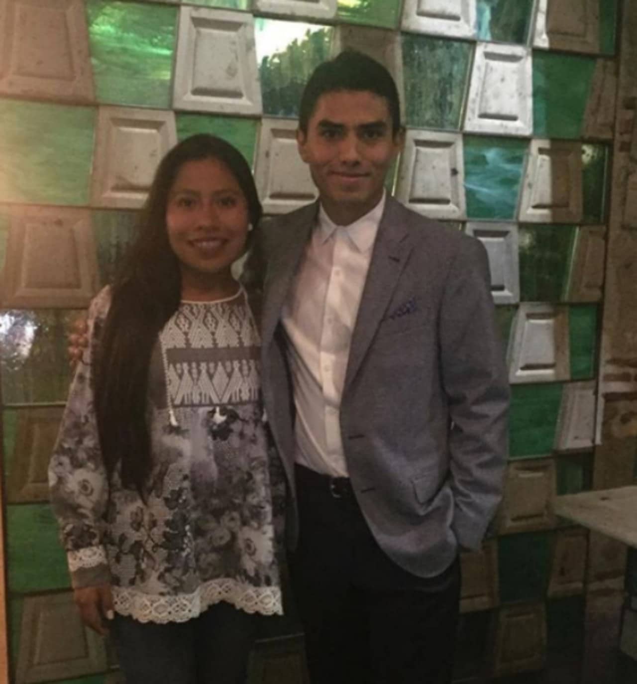 Yalitza Aparicio y Jorge Antonio Guerrero