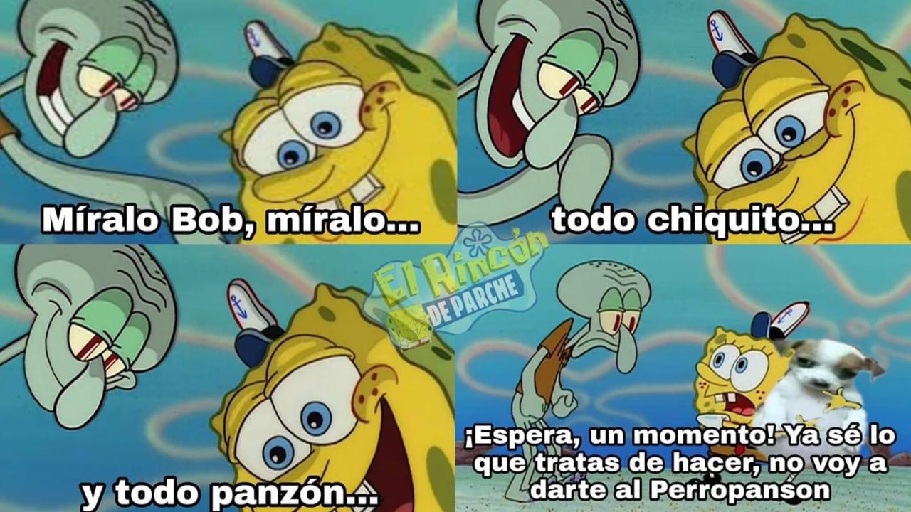 Perrito Panson meme Bob Esponja