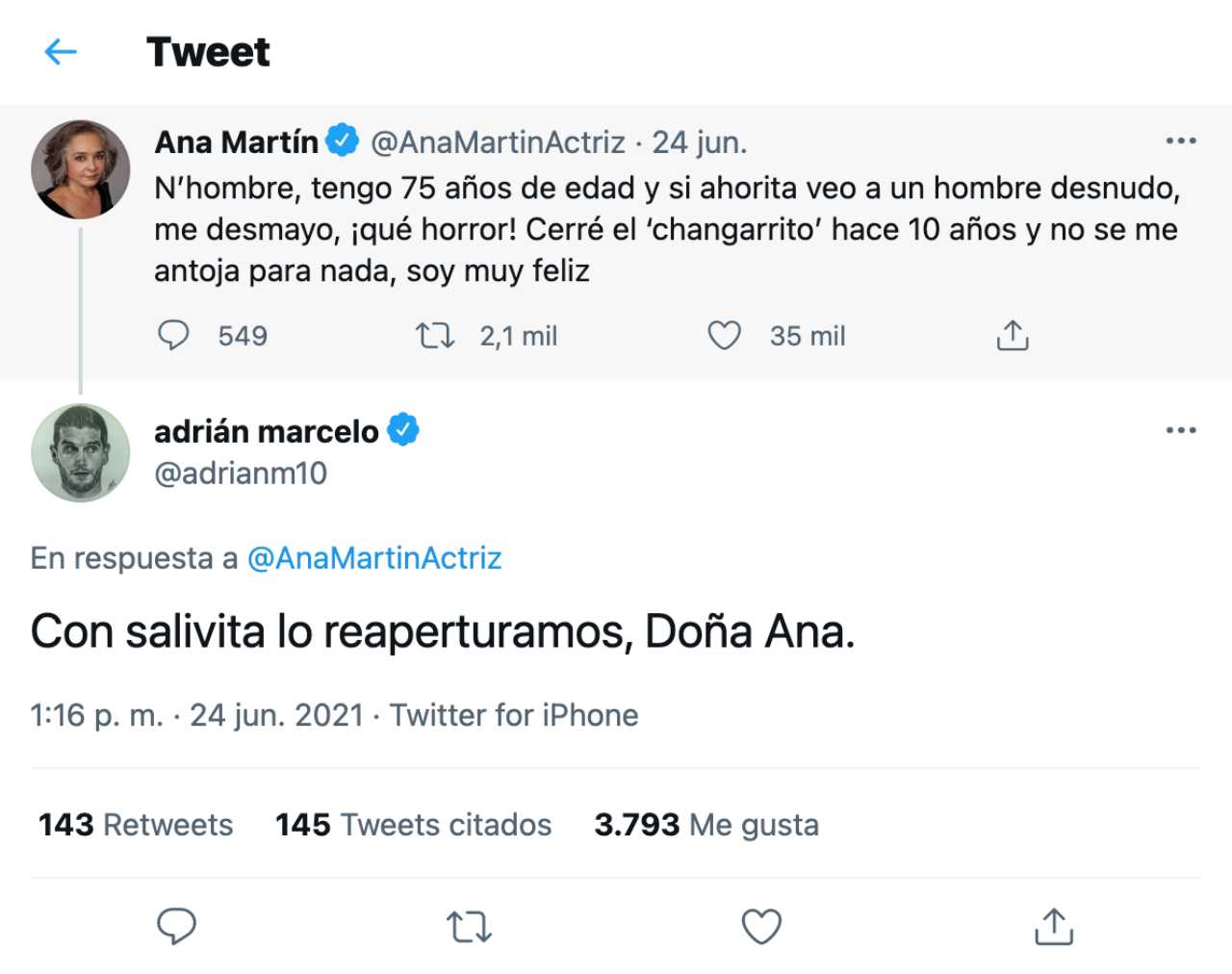 Adrián Marcelo hace comentario misógino a Ana Martín