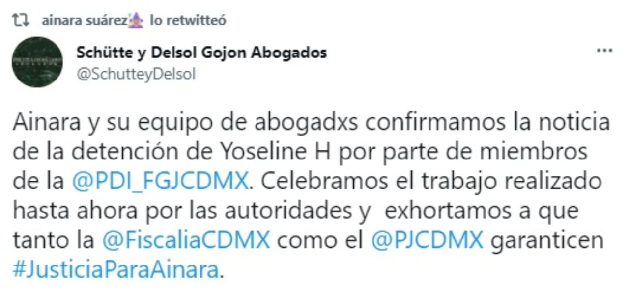 reaccion Ainara por detencion de YosStop