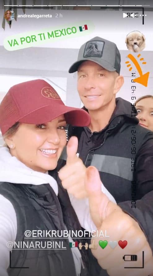 Andrea Legarreta famosos voto elecciones 2021