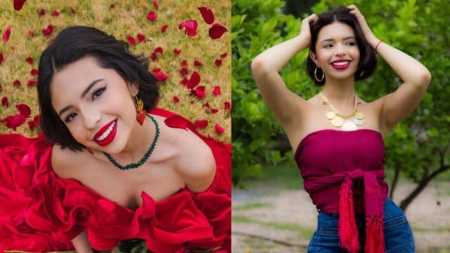 Angela Aguilar vestida novia aseguran se casa