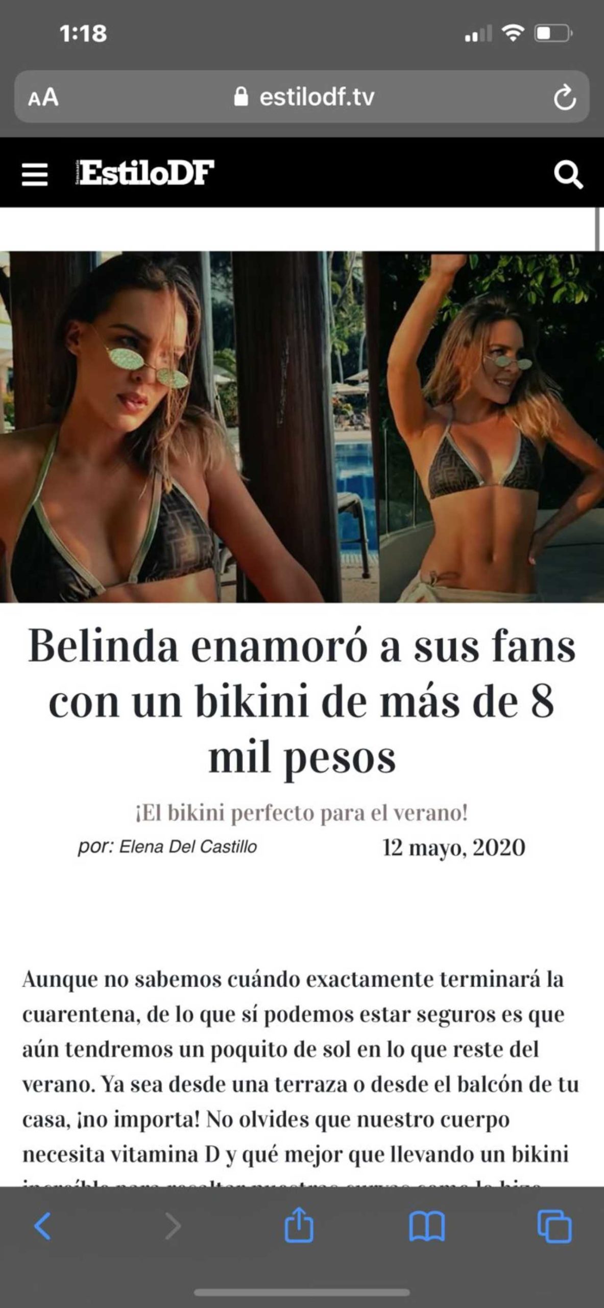Belinda intentó ocultar su embarazo