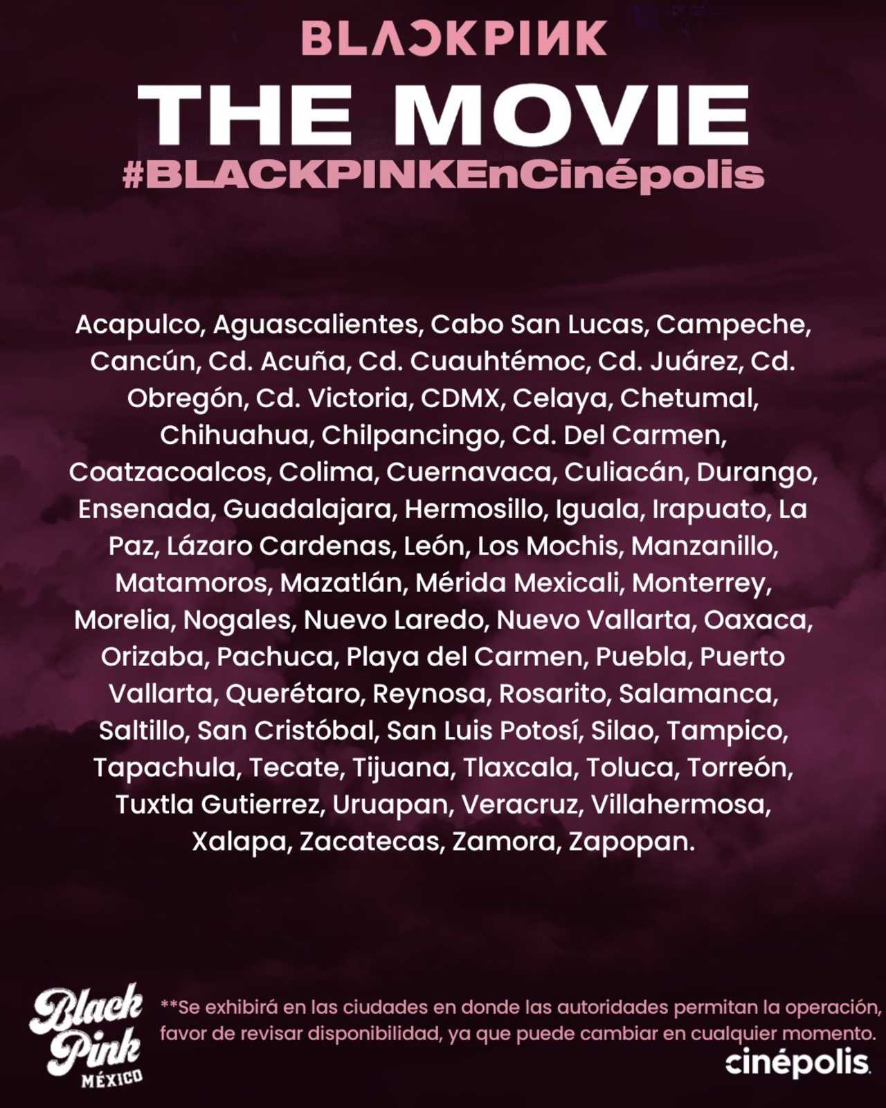 BLACKPINK The Movie pone a la venta la preventa de los boletos en el cine