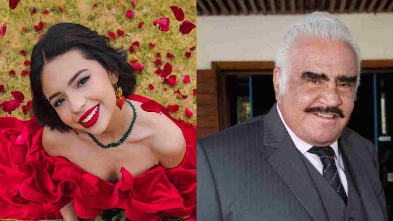 Ángela Aguilar es hija de Vicente Fernández