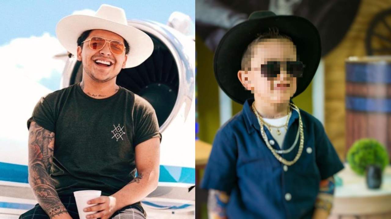 Niño festeja cumpleaños con temática de Christian Nodal