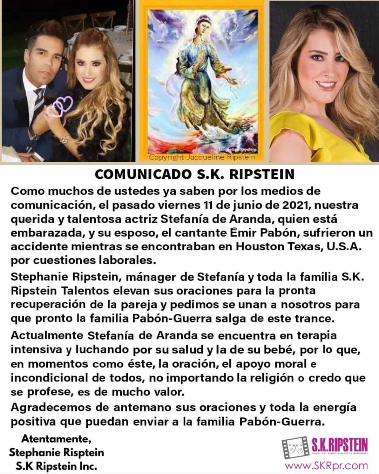 Esposa Emir Pabon terapia intensiva