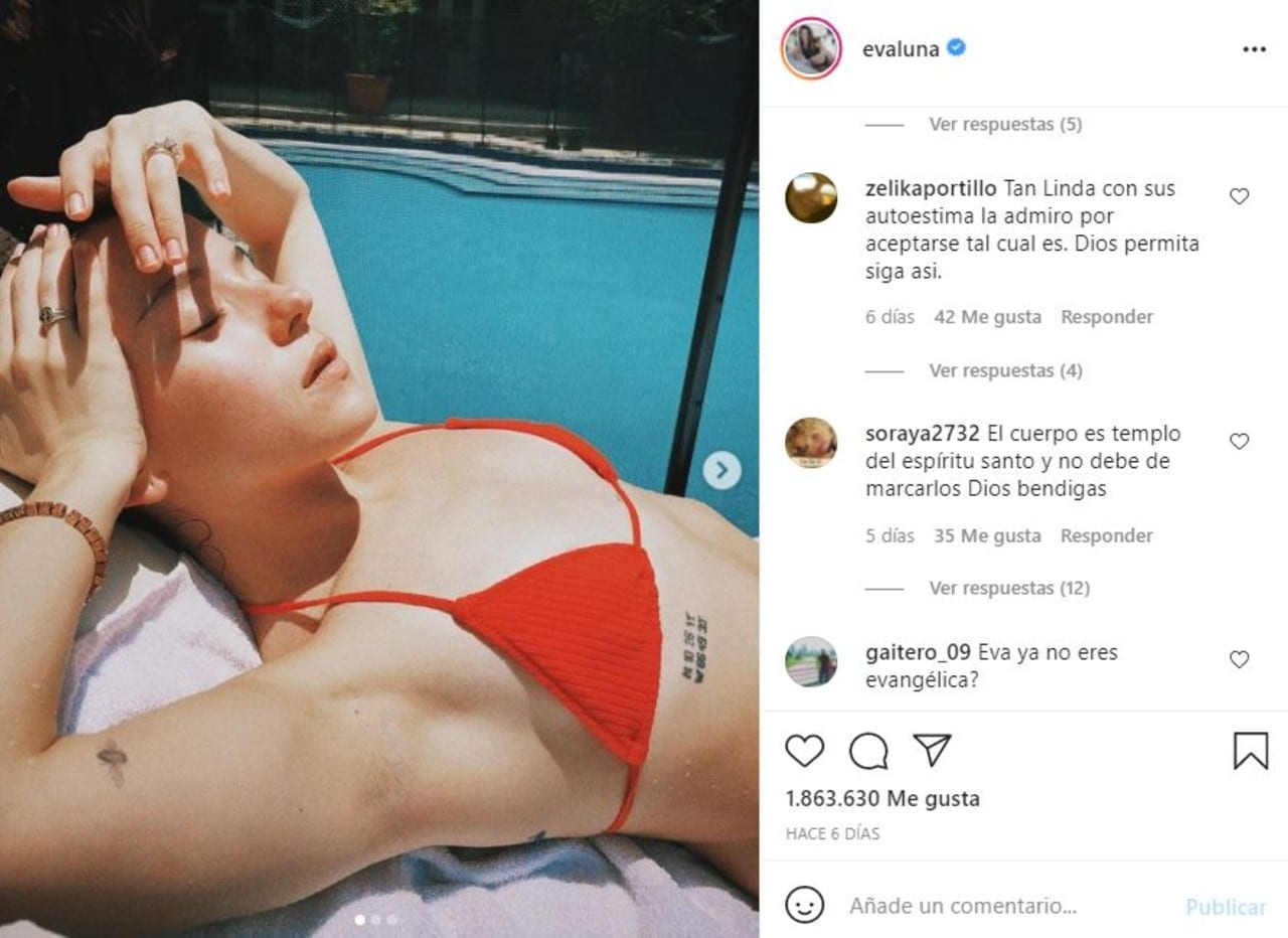 Evaluna recibe críticas por ser cristiana y subir fotos en bikini