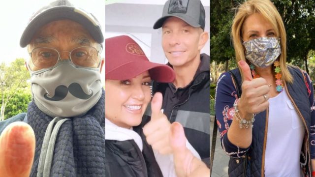 Famosos presumen su voto en las elecciones de Mexico 2021