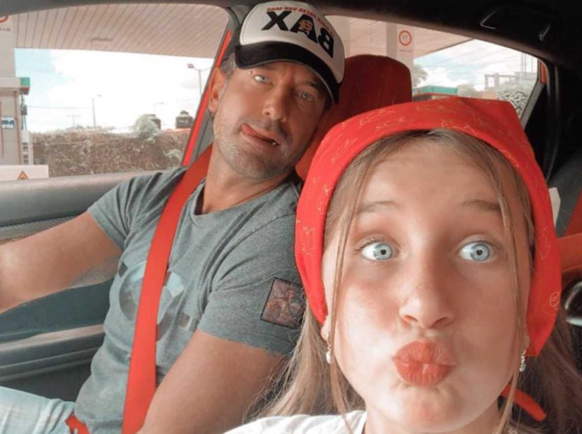 Gabriel Soto con su hija Elissa Marie