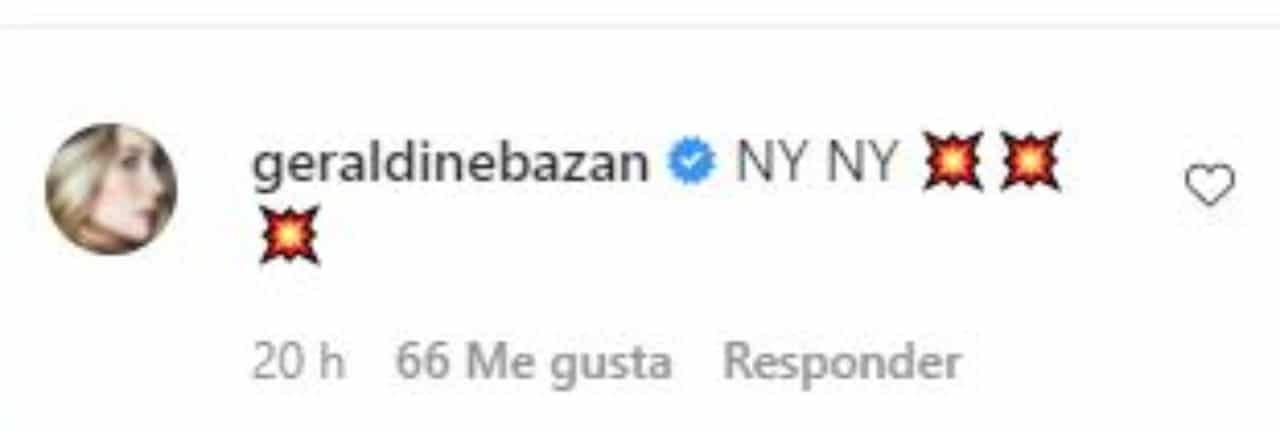 geraldine bazan comenta primera foto novio
