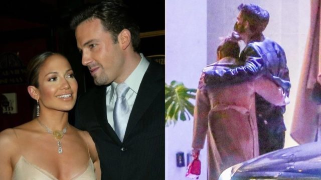 Jlo Ben Affleck besandose primera salida