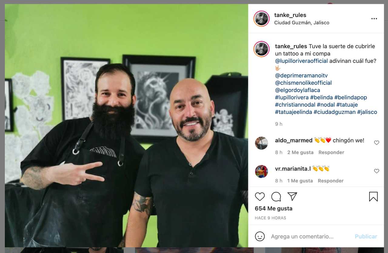 Lupillo Rivera se quita tatuaje de Belinda