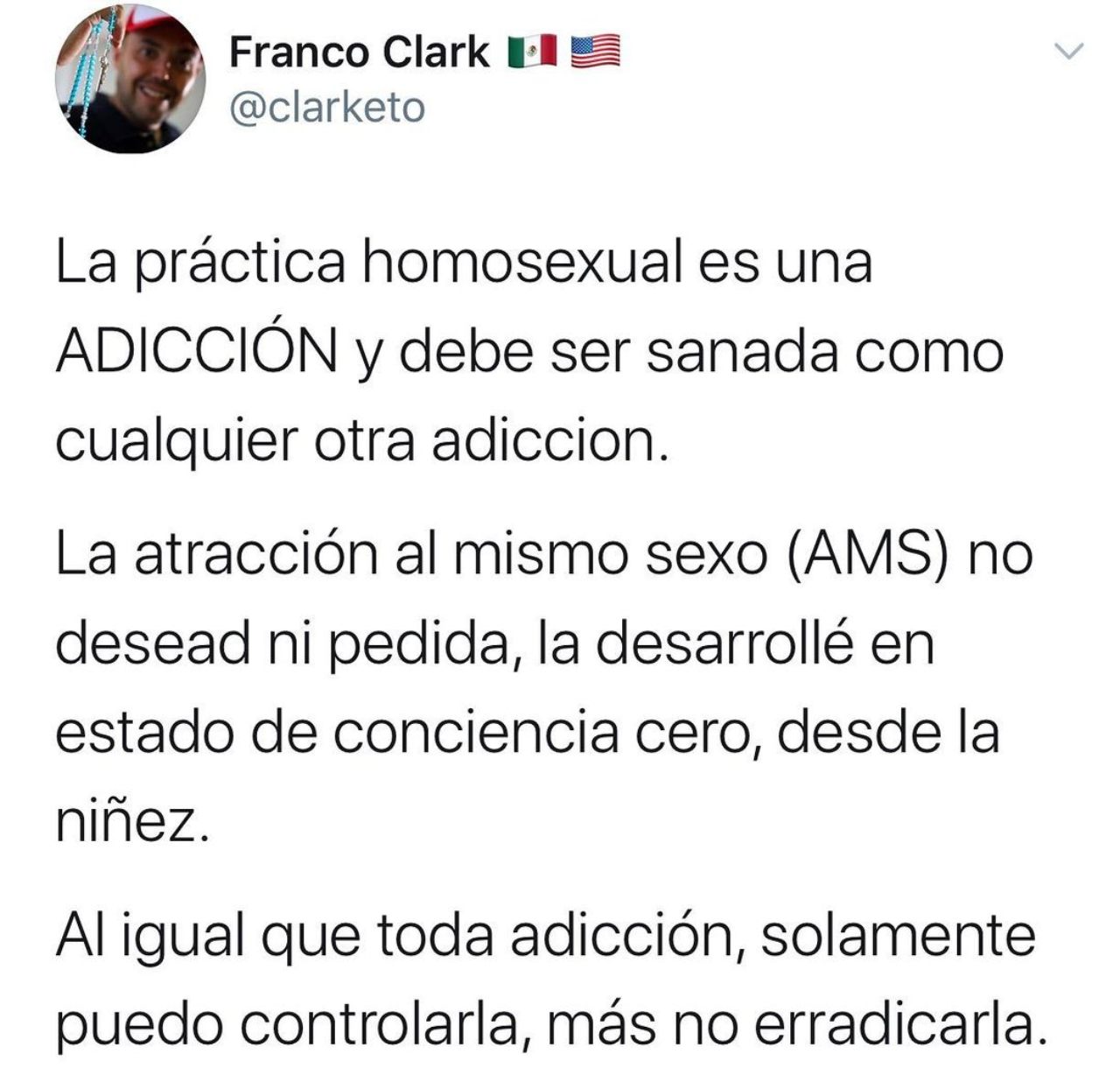 Mauricio Clark tras ser gay es homofobico