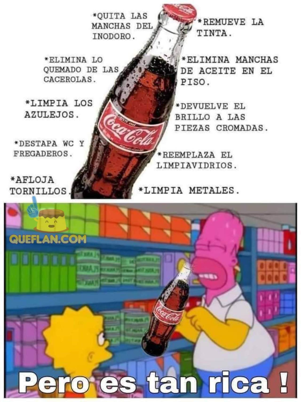 usos Coca cola utensilios meme