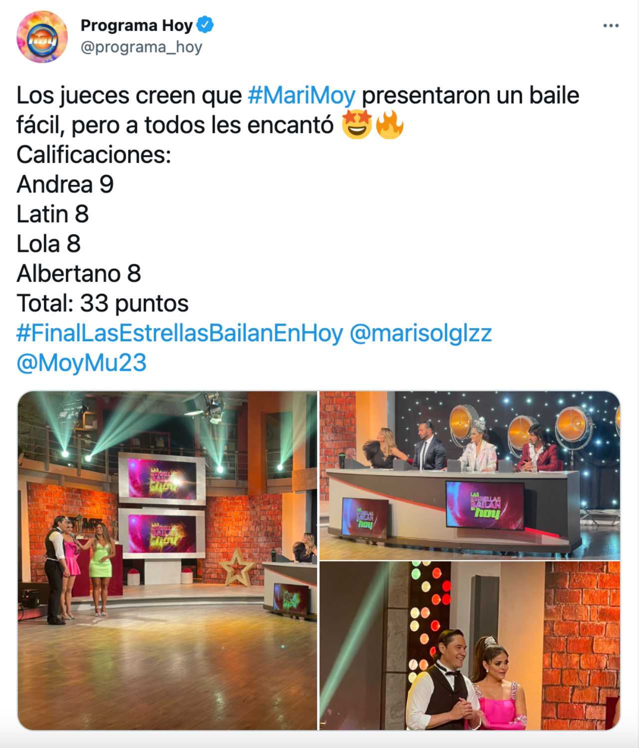 Marisol González y Moi Muñoz en Las estrellas bailan en Hoy