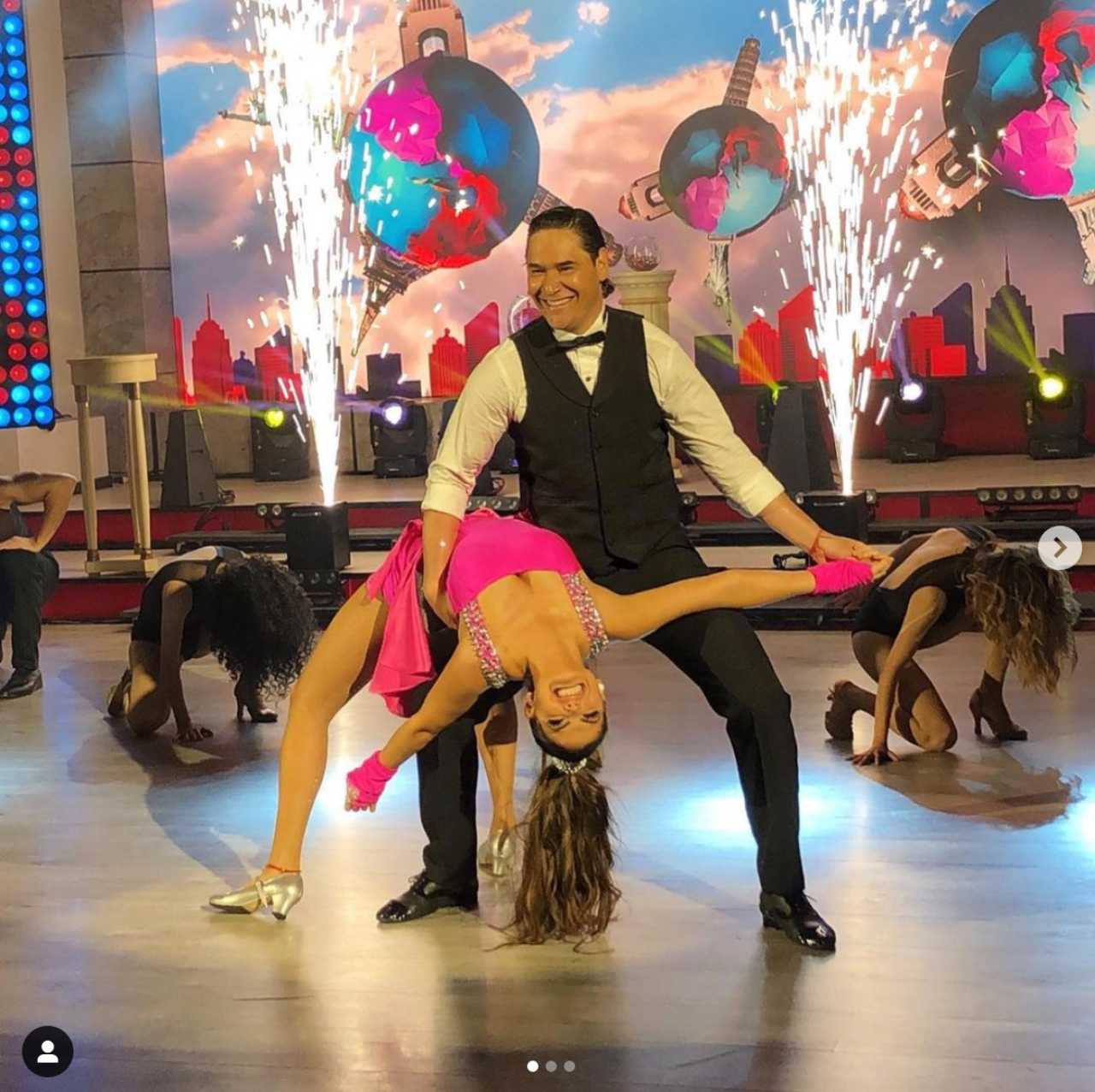 Moises Muñoz y Marisol gonzález en Las estrellas bailan en Hoy