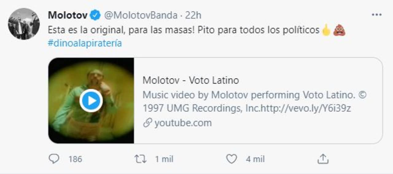Molotov demanda Morena canción campaña