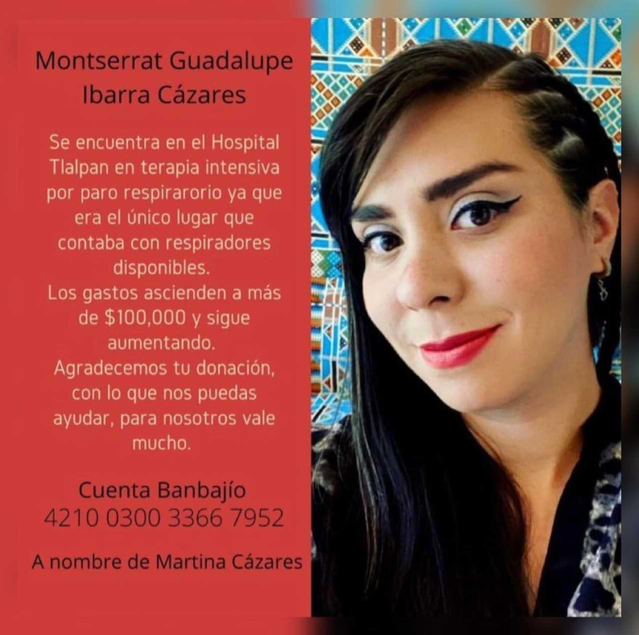 Piden ayuda para Montse