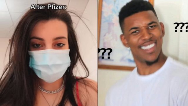Mujer dice vacuna pfizer aumenta senos