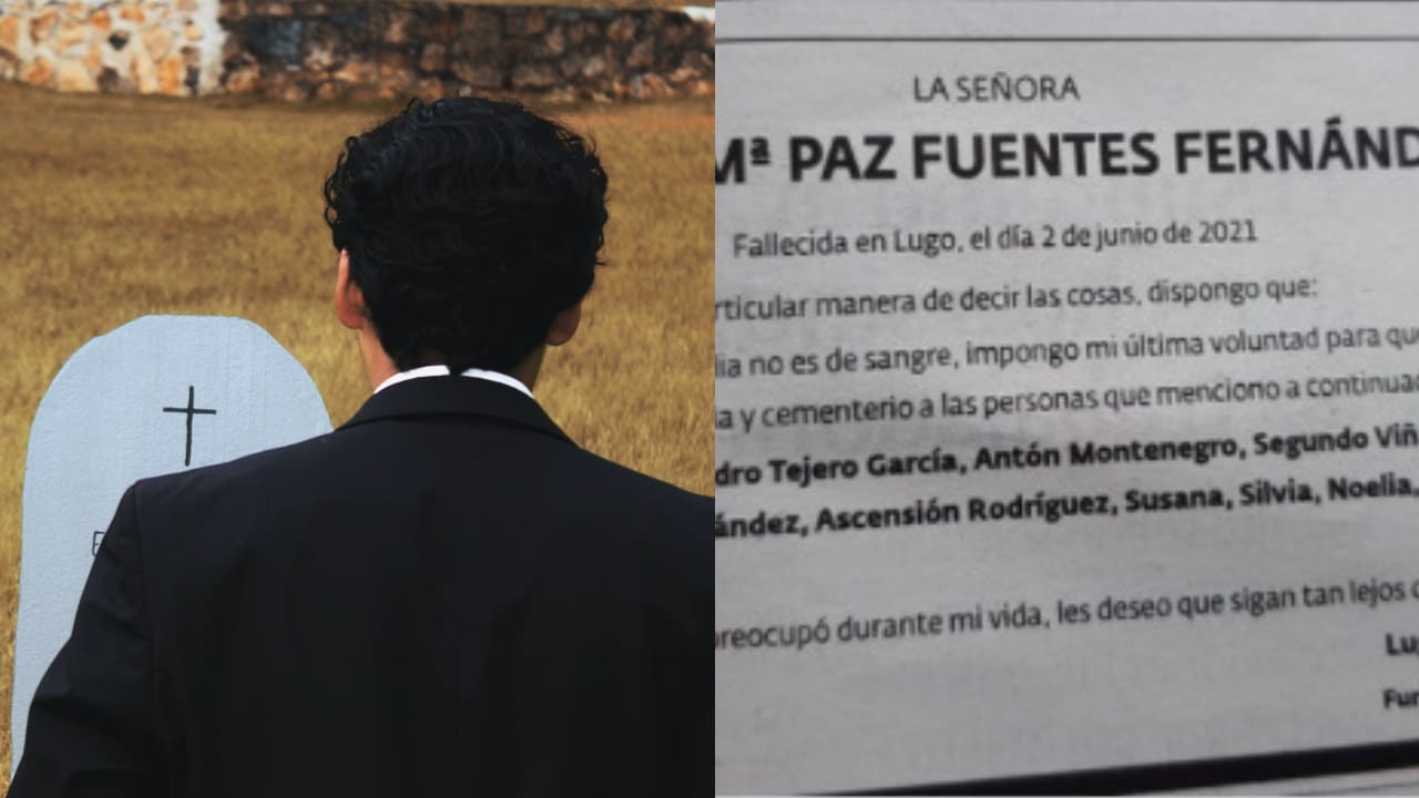 Mujer hace invitacion funeral no invita familia