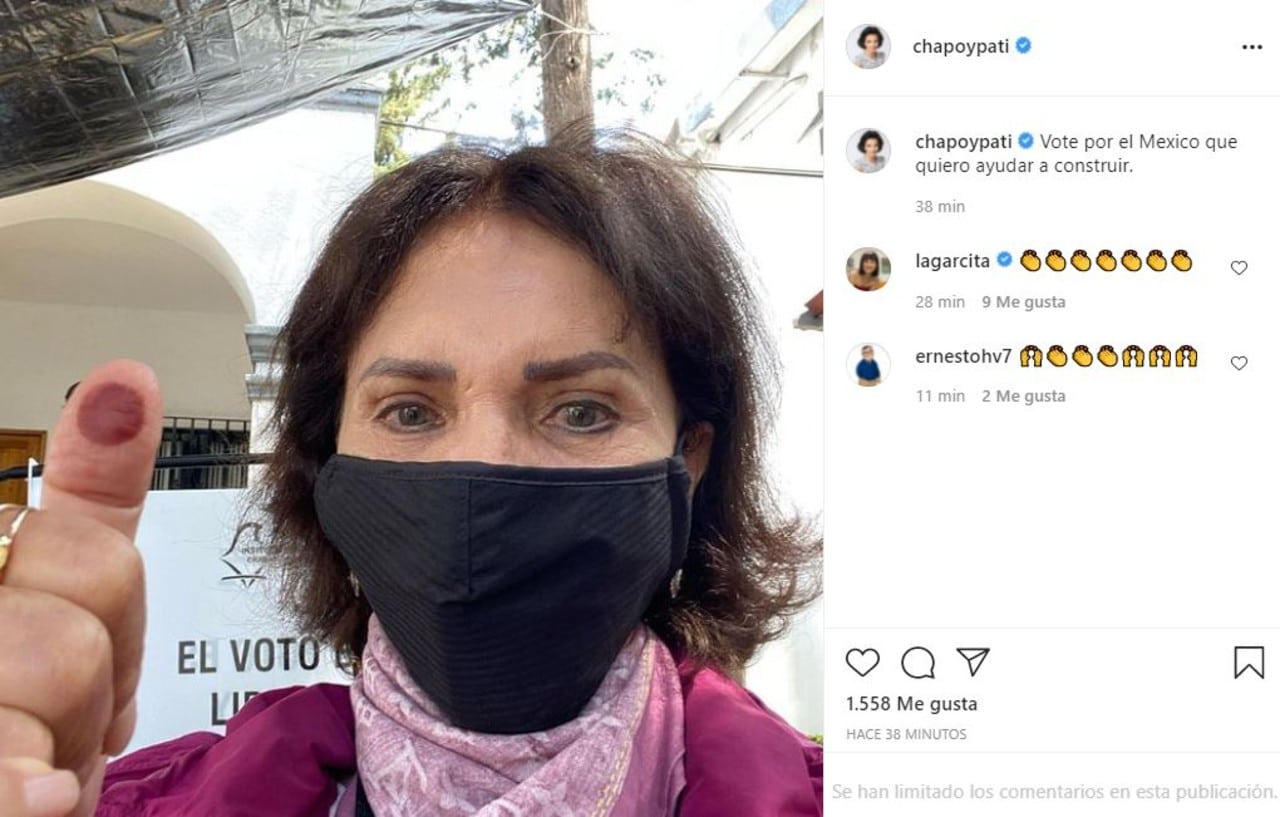 Pati Chapoy famosos voto elecciones 2021