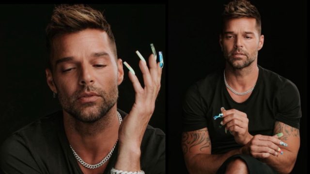Ricky Martin aparece con unas largas postizas
