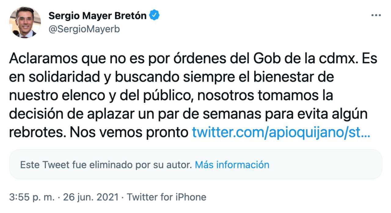 Sergio Mayer explica por qué cancelaron "Sie7e"