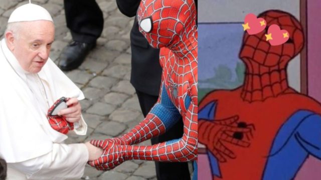 Spider-Man visita al Papa Francisco en el Vaticano por una buena causa
