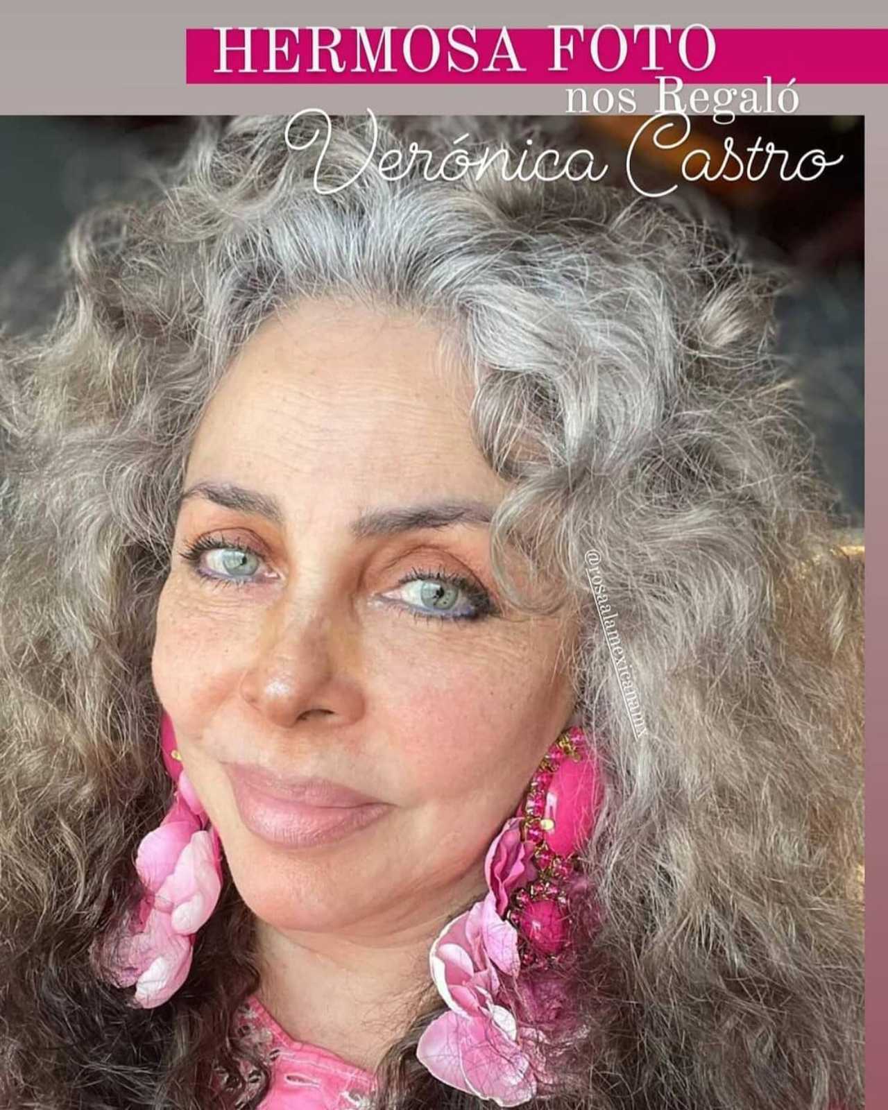 Verónica Castro con canas
