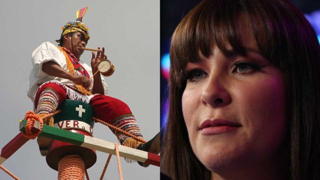 Arleth Terán arremete contra voladores de Papantla y los tacha de oportunistas
