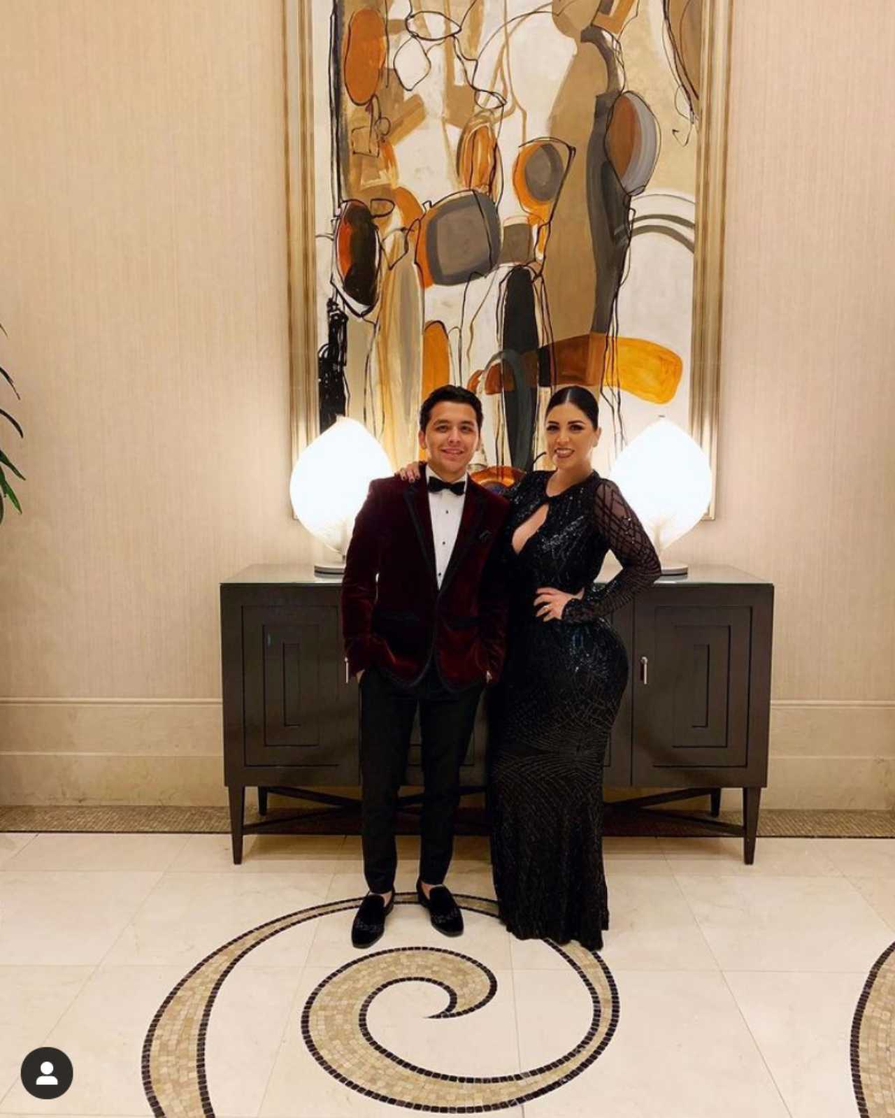 Christian Nodal con su mamá Cristy Nodal