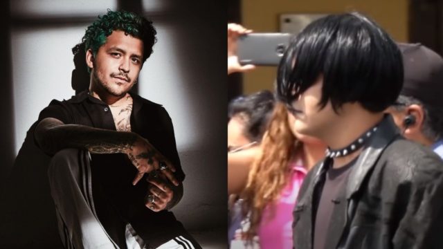 Christian Nodal se viste de emo