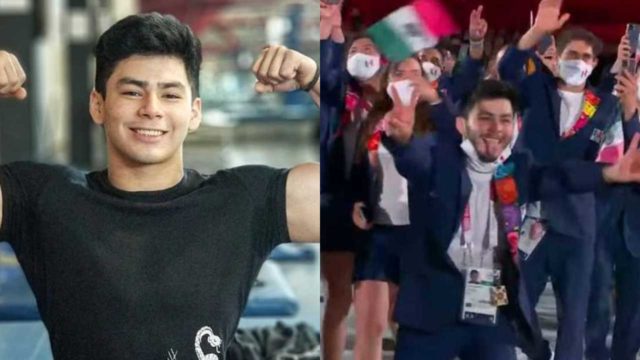 Critican a atleta mexicano que se quitó el cubrebocas en plena inauguración de Tokyo 2020
