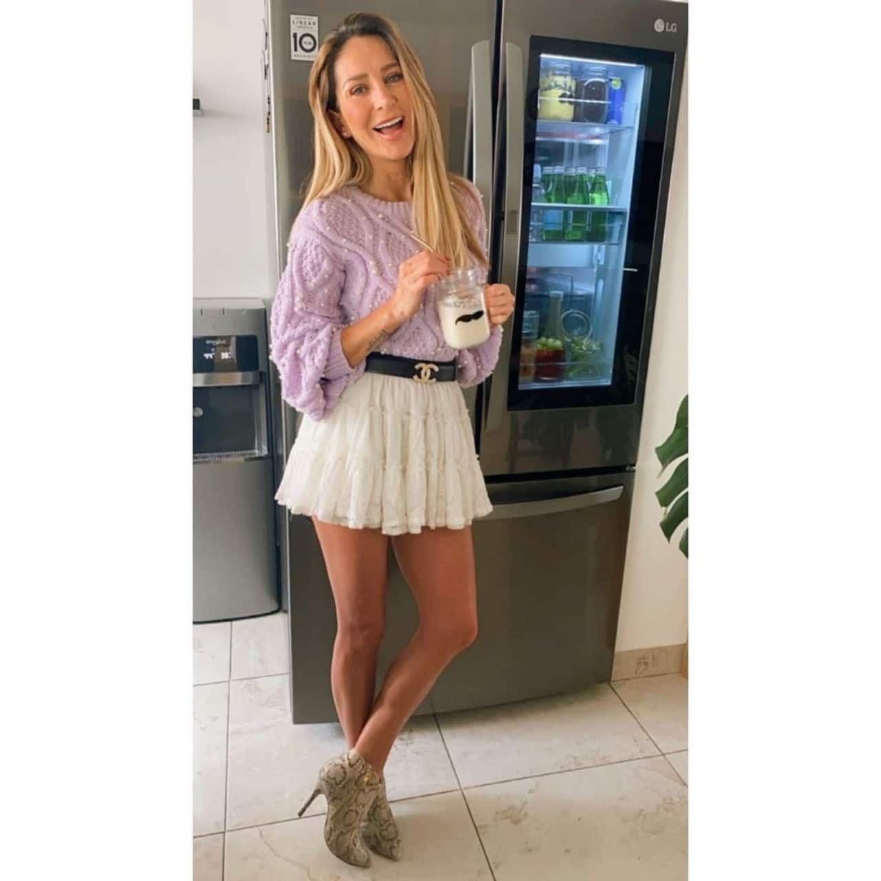 Geraldine Bazan casa con sus hijas