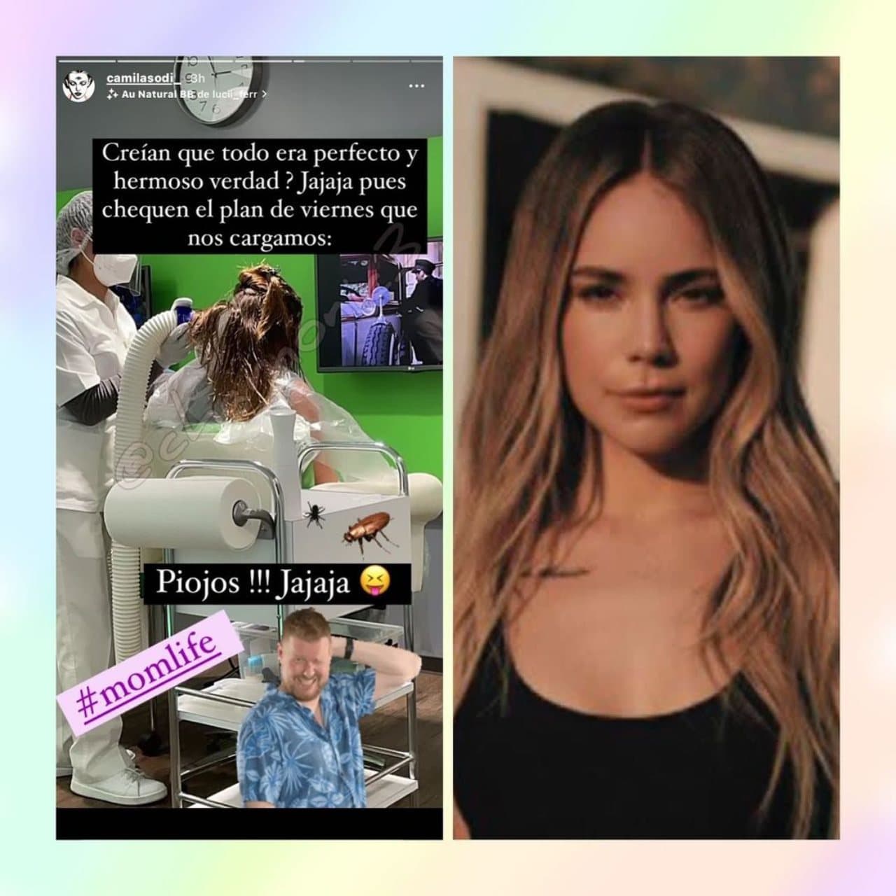 Camila Sodi revela su hija tiene piojos