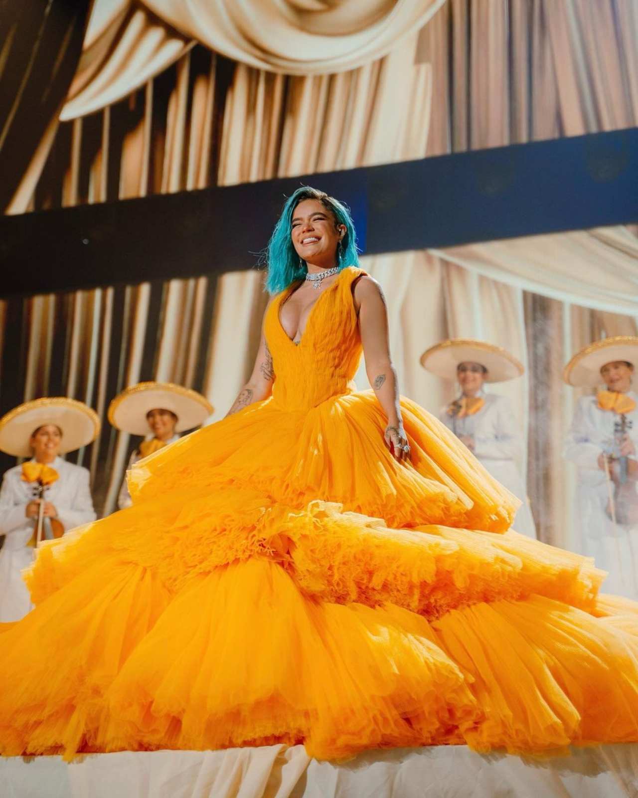 Karol G fue criticada por el mariachi