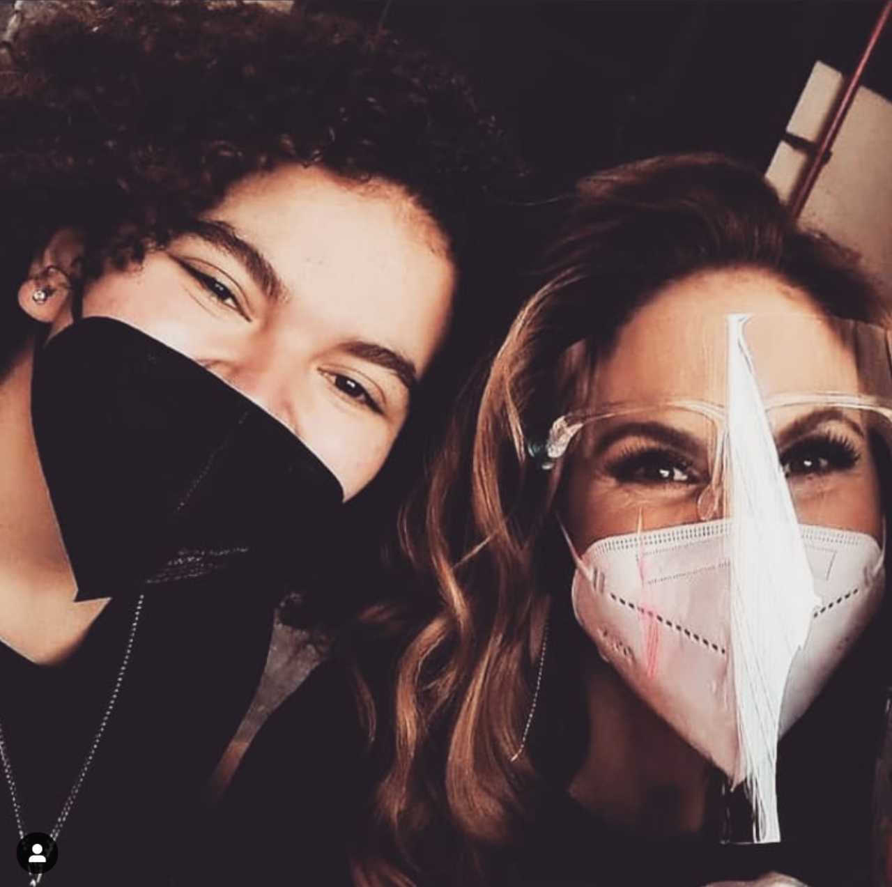 Lucero Mijares con su mamá