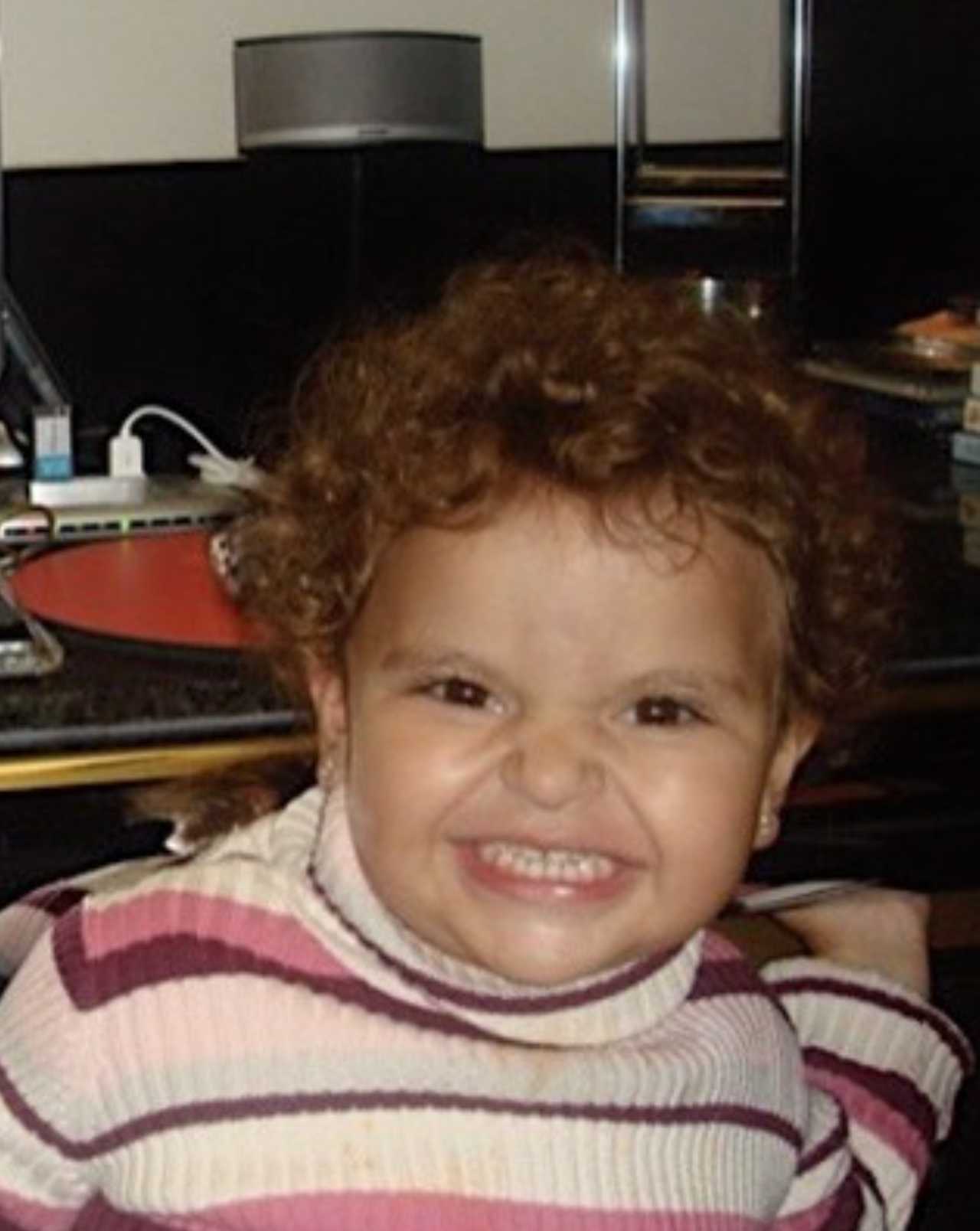 Lucero Mijares de niña