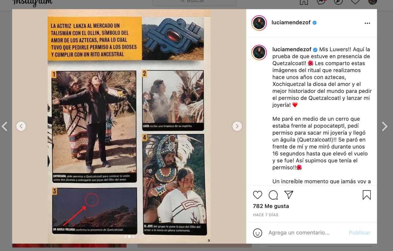 Lucía Méndez habla de Quetzalcóatl