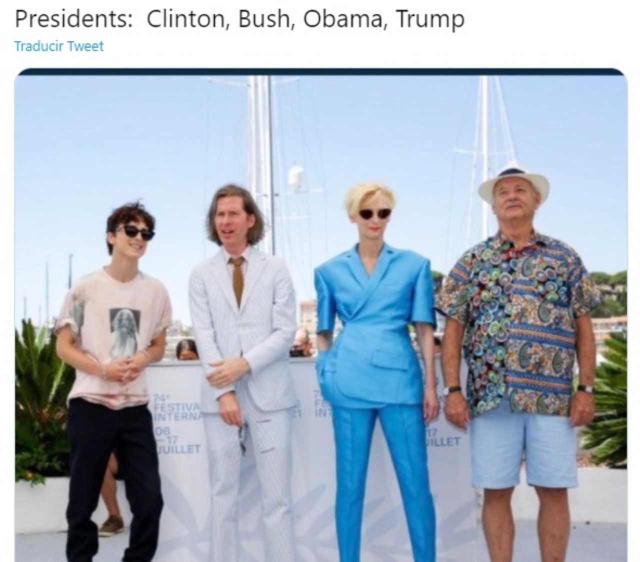 meme de presidentes de timothee chalamet