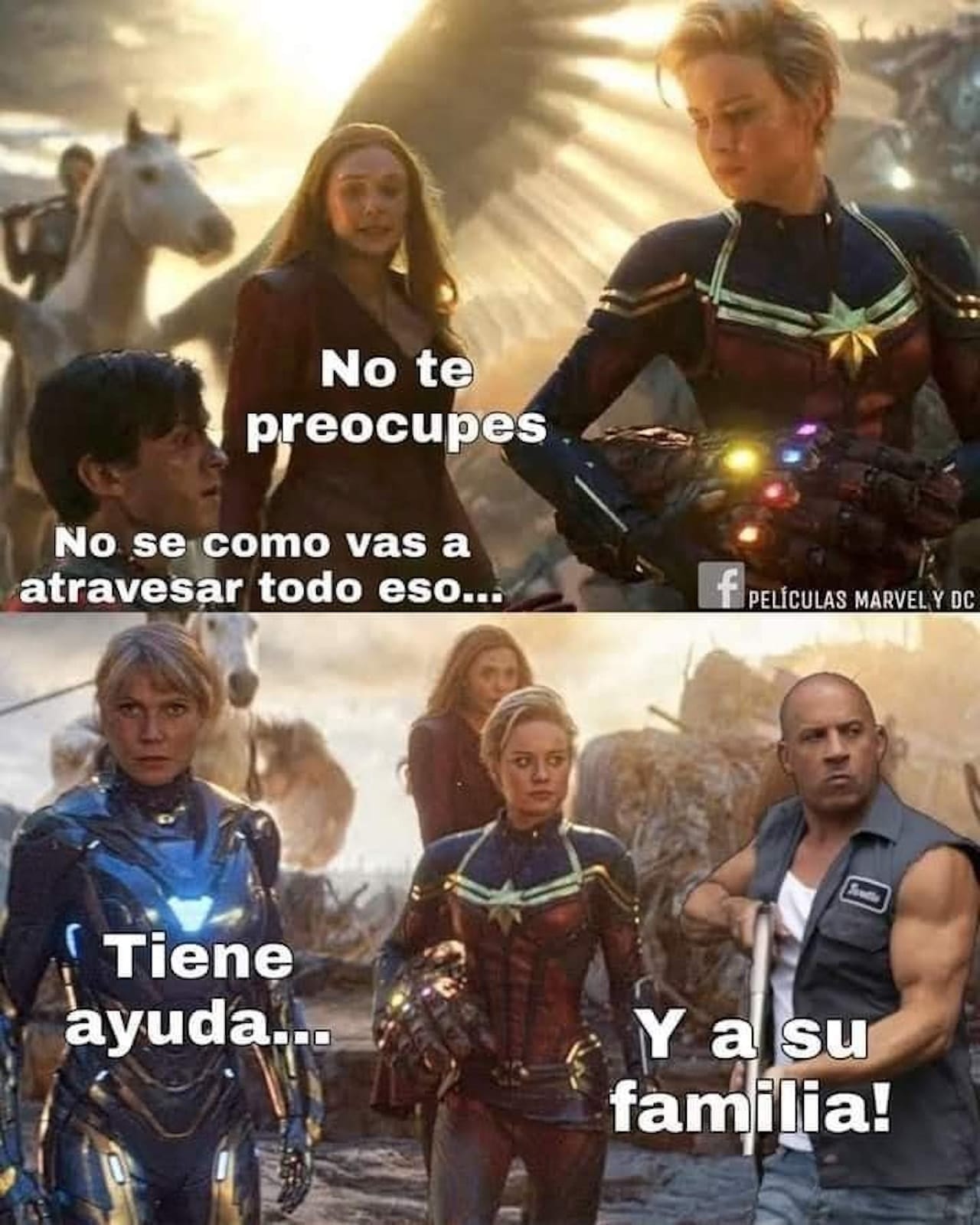 Meme de Toretto y los avengers