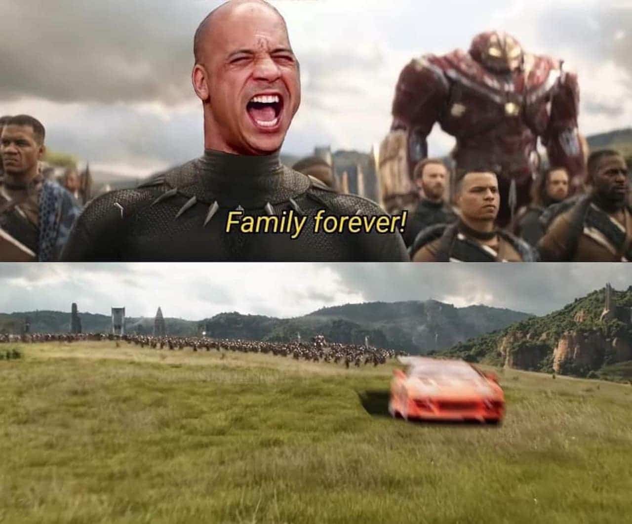 Meme de Toretto y Black Panther