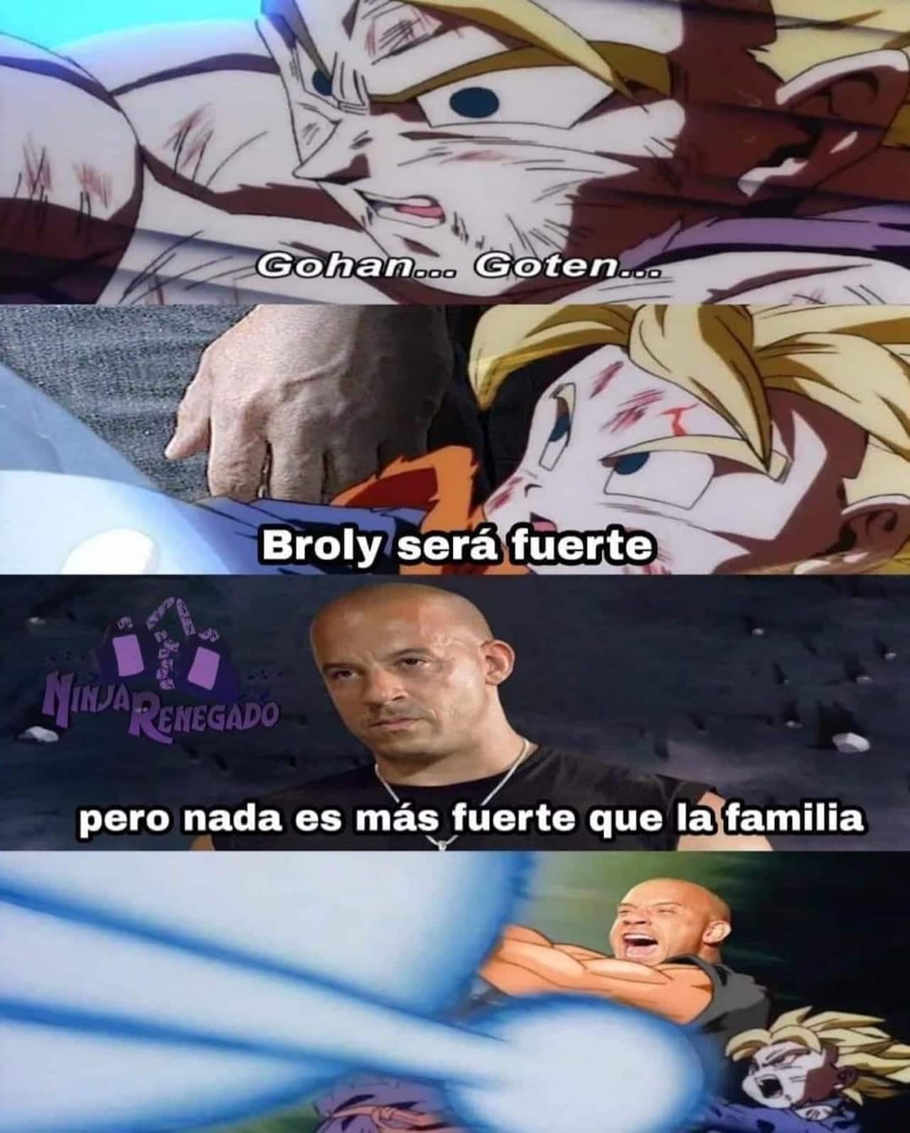Memes de Toretto y la familia Dragon Ball