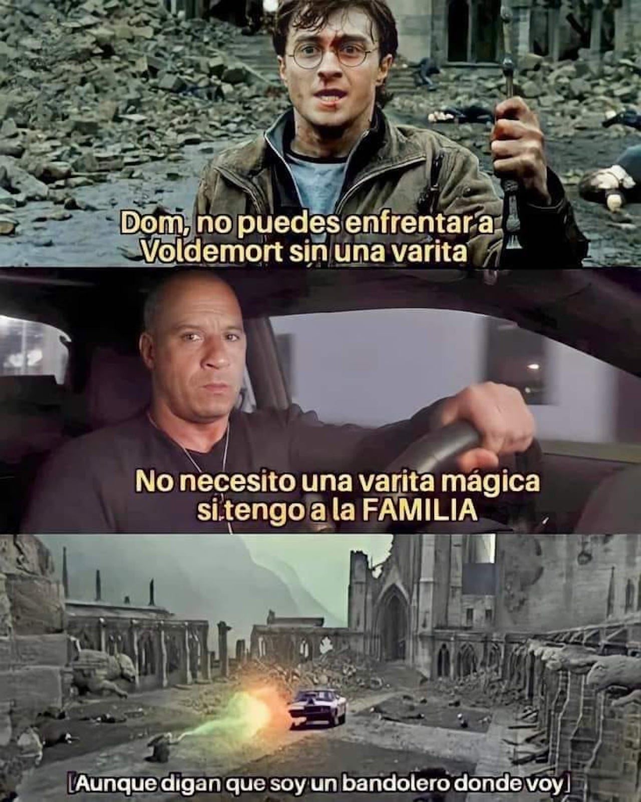 Memes de Toretto y Harry Potter