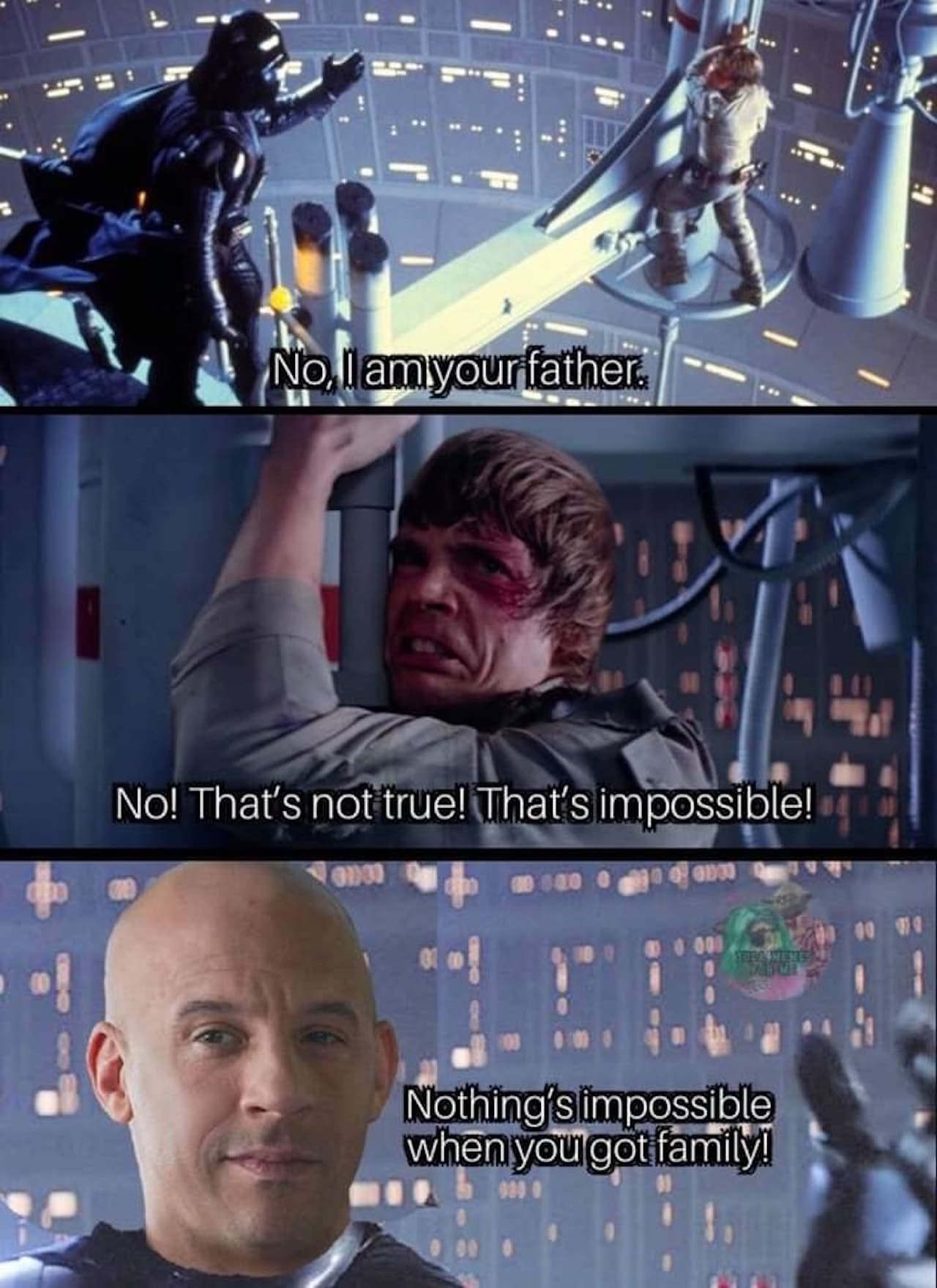 Meme de Toretto yo soy tu padre